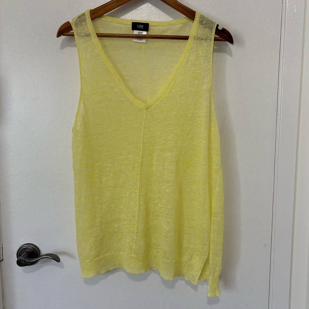 Line Lemon Yellow Top S
